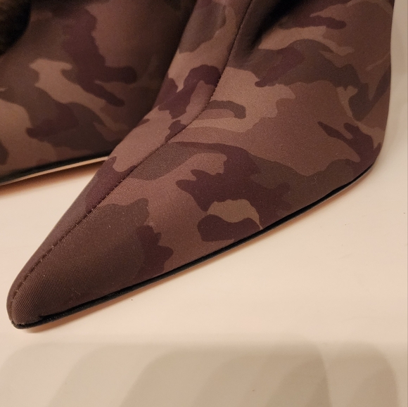 GOOD American Kickstand Over The Knee Neoprene Camo/Sherpa cuff Size 5.5 - Picture 10 of 13